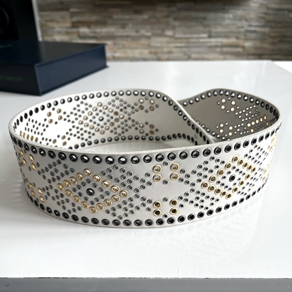 IRO Alior large studded white belt, worned only once - Picture 2 of 8